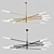 Elegant Rousseau LED Chandelier 3D model small image 2