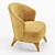 1950 ATMOSFERA Armchair: Italian Craftsmanship by Vibieffe 3D model small image 4