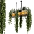 Metal Box Hanging Indoor Plants - Set of 210 3D model small image 2