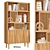 BILBAO Oak Bookcase: Modern Design, Functionality 3D model small image 3