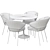 Modern Kinley Chair & Apriori T Dining Table 3D model small image 3