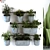 Modern Plant in Vase Set 3D model small image 1