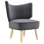 Duke Chair - Easy Velvet: Modern, Stylish, Comfortable 3D model small image 2