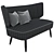 Sleek Swoon Duke Sofa 3D model small image 4