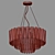 Golden Crystal Pendant Chandelier by Bogate's 3D model small image 2