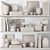Title: Modern Decor Set - Shelf, Vases, Dishes & Books 3D model small image 5