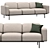 Jarrod Forest Green Sofa - Stylish and Spacious 3D model small image 1