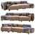 Luxurious Mags 3 Seater Leather Sofa 3D model small image 3