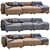 Luxurious Mags 3 Seater Leather Sofa 3D model small image 5