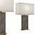 Luxe Shagreen Rectangular Lamp 3D model small image 10