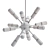 Modern Sputnik Pendant Light 3D model small image 2