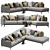 Elegant Ditre Italia Krisby Sectional 3D model small image 4