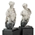 Marble Greek Woman Torso Pedestal 3D model small image 3