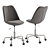 Modern Height-Adjustable Office Chair 3D model small image 4