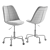 Modern Height-Adjustable Office Chair 3D model small image 7