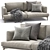 Contemporary Alexis Sofa: Modern Comfort in Millimeters 3D model small image 1