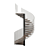 Sleek Spiral Staircase 3 3D model small image 2