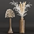 Elegant Dried Pampas Bouquet 3D model small image 2