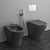 Elegant Italian Back to Wall WC/Bidet 3D model small image 2