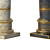 Elegant Classic Column: Black & Gold | White & Gold 3D model small image 4