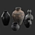 Handcrafted Ceramic Vases: Artisan Collection 3D model small image 2