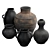 Handcrafted Ceramic Vases: Artisan Collection 3D model small image 5