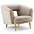 Stylish Millie Chair: Modern Elegance 3D model small image 1