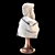 Elegant Roman Bust Sculpture 3D model small image 10