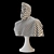 Elegant Roman Bust Sculpture 3D model small image 11