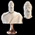 Elegant Roman Bust Sculpture 3D model small image 15