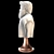 Elegant Roman Bust Sculpture 3D model small image 16