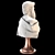 Elegant Roman Bust Sculpture 3D model small image 19