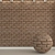 Aged Brick Wall Tile - Vintage Loft Retro 3D model small image 1