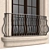 Elegant Stucco Balcony Set 3D model small image 4