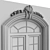 Elegant Stucco Balcony Set 3D model small image 5