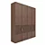 Sleek Modern Wardrobe in 180cm - Premium Design 3D model small image 2