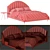 Stylish Stella Bed: Quality Unwrap & Non-Collapsed Turbosmooth 3D model small image 5