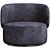 Modern Swivel Armchair: Jane 3D model small image 4