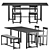 Seleri Chair: Sleek and Compact

Seleri Bench: Stylish and Space-Saving

Seleri Table: 3D model small image 2