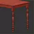 Scandinavian Oak Dining Set 3D model small image 7