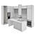 Modern Kitchen Set: Gas Hob, Oven, Coffee Machine, Wine Fridge, Sink, Hood 3D model small image 6