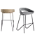 Kastel KIMMI Stool: Sleek and Stylish Seating Solution 3D model small image 2
