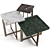 Elegant Fendi Ripple Coffee Tables 3D model small image 1