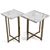 Elegant Fendi Ripple Coffee Tables 3D model small image 4