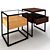 Sleek Bedside Table: Modern Design, 1 Drawer 3D model small image 1