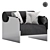 Cozy Chic: June Lounge Chair Indoor 3D model small image 1