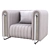 Modern Rivers Armchair | Stylish Design 3D model small image 1