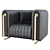 Modern Rivers Armchair | Stylish Design 3D model small image 2