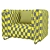 Modern Rivers Armchair | Stylish Design 3D model small image 7