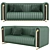 Modern Rivers Sofa: Realistic Design | 3D Model 3D model small image 1